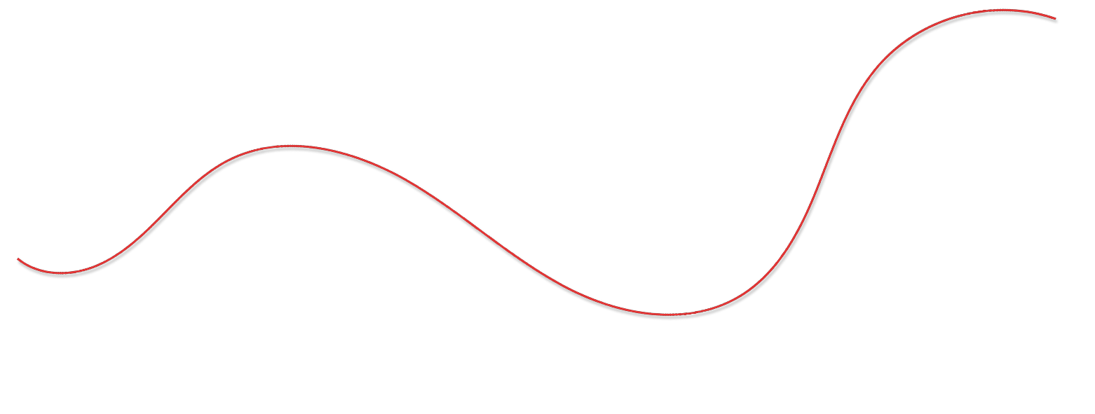Curved red line